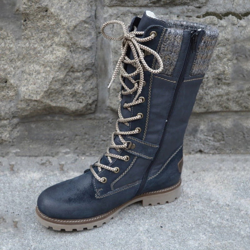 Stylische Stiefel Damen | Knöchelhohe Kampfstiefel Mode - IdealeKleiden