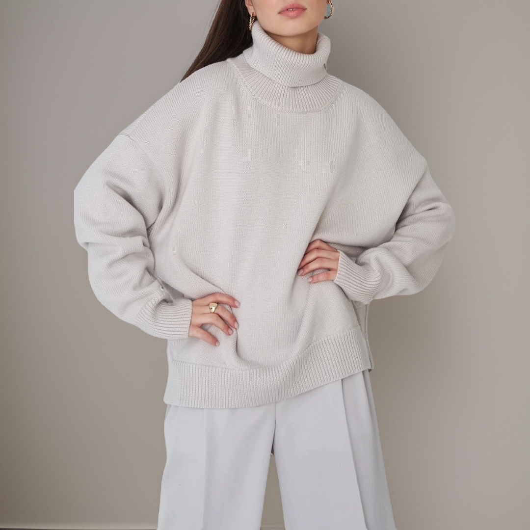 Damen Rollkragenpullover Warm Winter