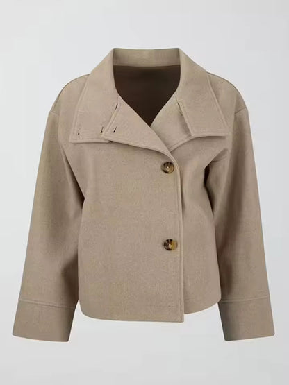Kurzjacke Damen Hochgeschlossen Asymmetrisch