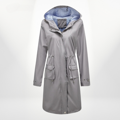 Wasserdichte Trenchcoat Damen Lang
