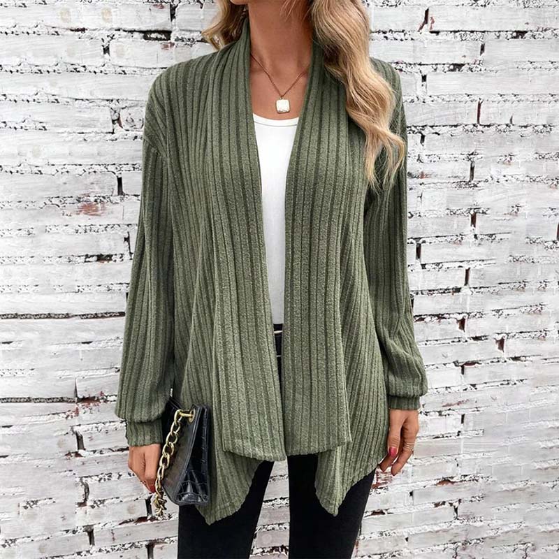 Damen Strickjacke Herbstlich Warm - IdealeKleiden