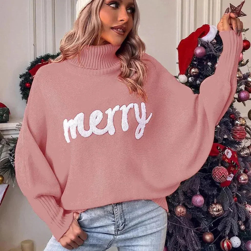 Weihnachtspullover Damen Warm Festlich