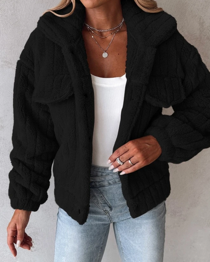 Kurze Damenjacke Warm Plüsch Winter