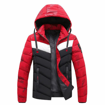 Herren Winterjacke Warm Daunenfüllung