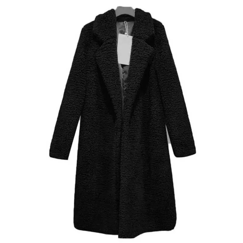 Weicher Wintermantel Fuzzy Optik