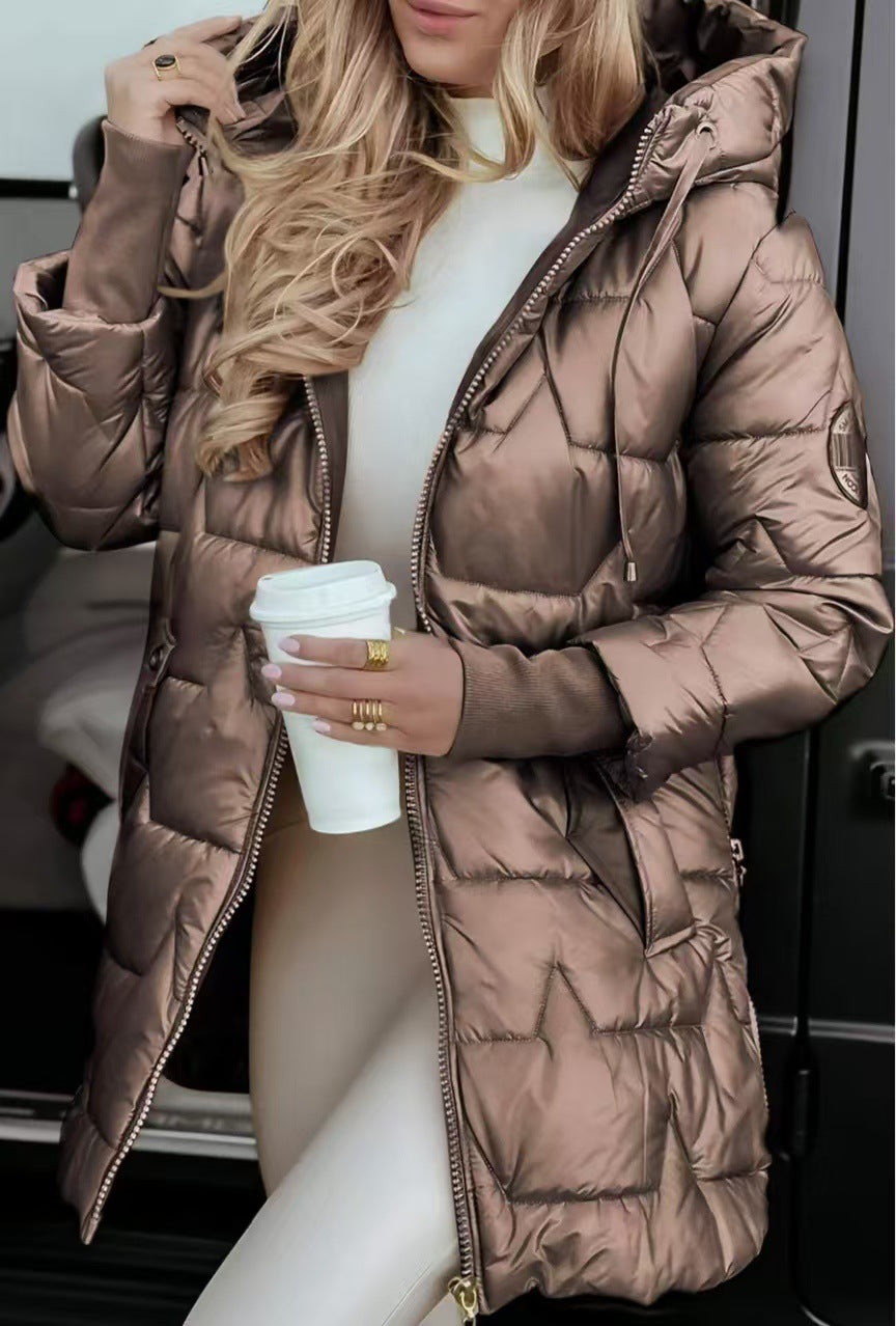 Elegante Daunenjacke Damen Winter