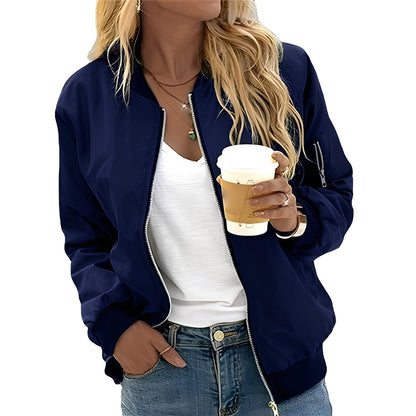 Stylische Frauen-Bomberjacke Retro-Chic
