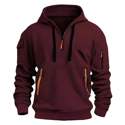 Bequeme Hoodie für Männer mit Halbzip