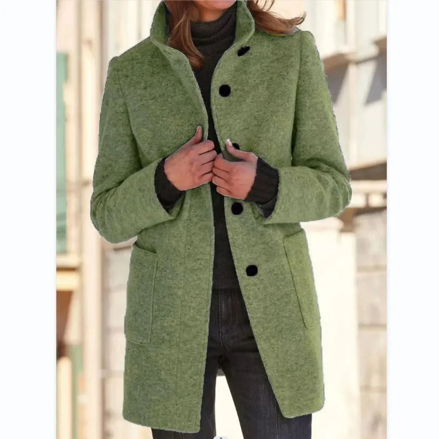 Damen Wollmantel Retro Chic Kayla