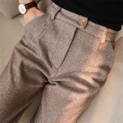 Herren Slim Fit Frühjahr Hose Knöchellang