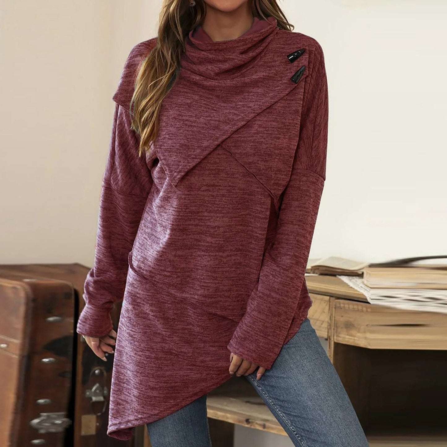 Weiche Strickpullover Damen Premium Qualität