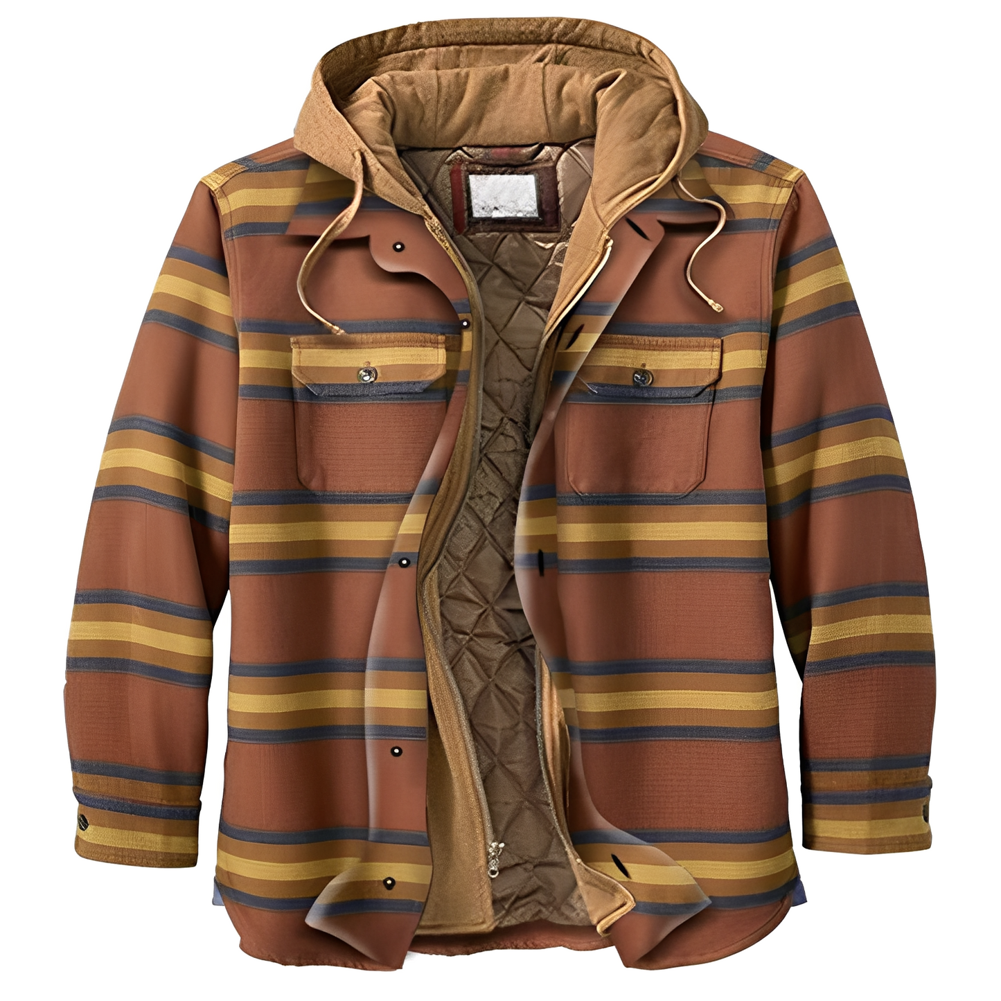 Herren Flanelljacke Karo Muster Casual Style