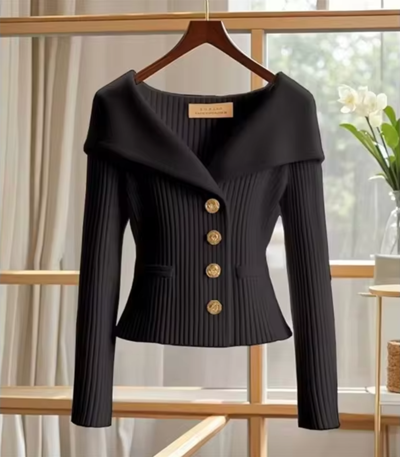 Praktische Strickjacke Damen Kurz Cardigan Übergröße