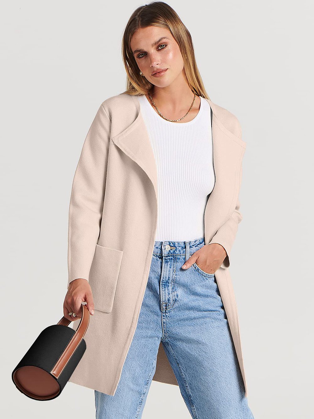 Stilvolle Damenjacke Mit Revers
