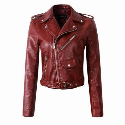 Frauen Lederjacke Biker Style