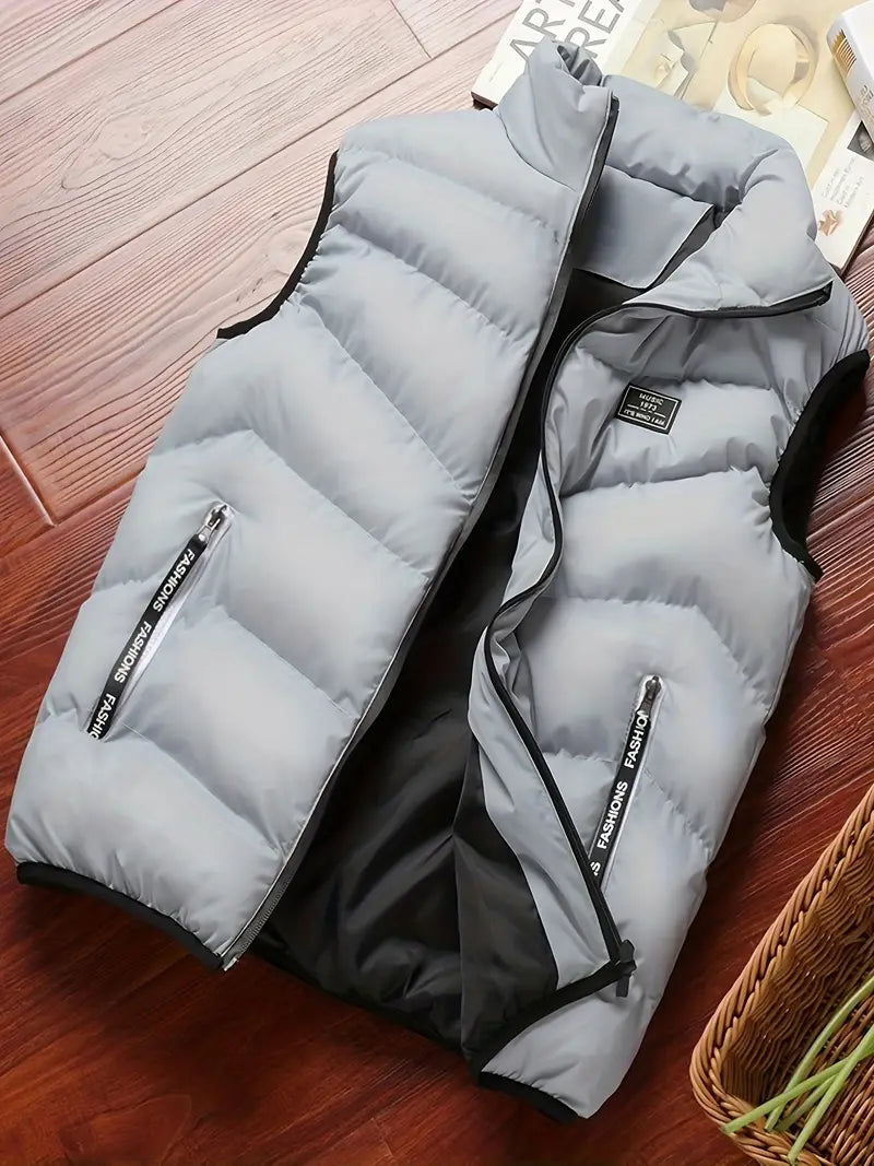 Lässige Herrenjacke Reißverschluss Modisch