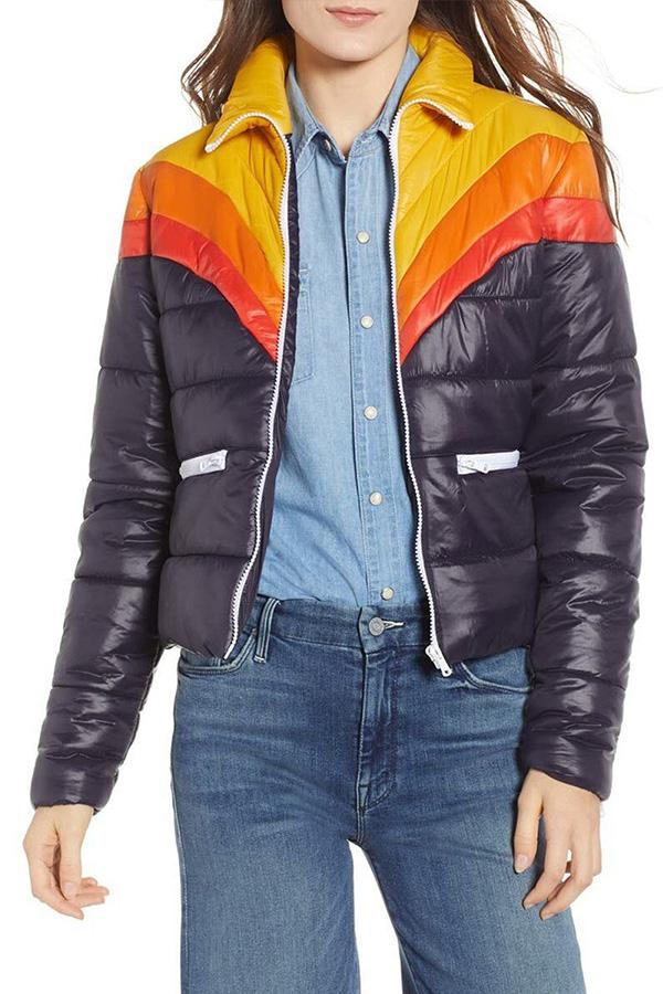 Bunte Regenbogen Jacke Frauen