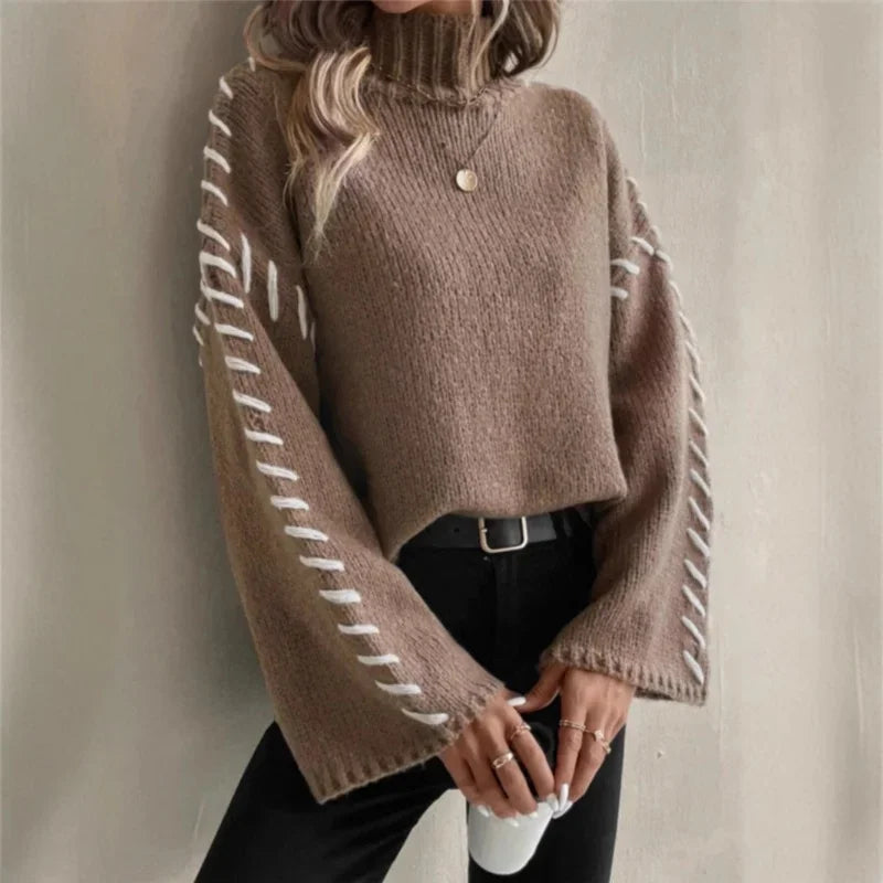 Weiche Strickpullover Damen Elegant Comfort - IdealeKleiden