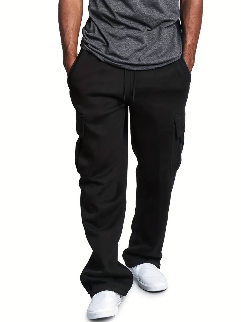 Herren Cargohose Bequem Vielfach Taschen