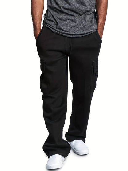 Herren Cargohose Bequem Vielfach Taschen