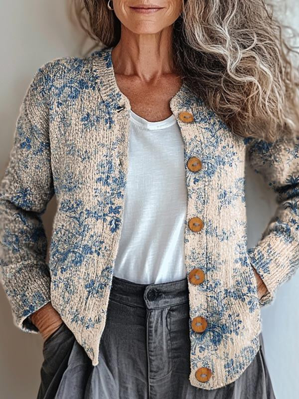 Elegante Damenjacke mit feinem Muster - IdealeKleiden