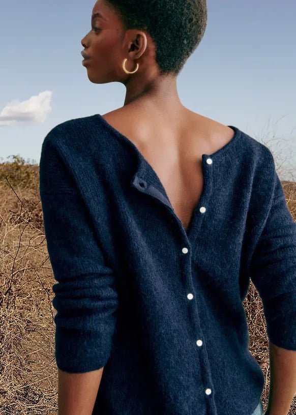 Grober Strickcardigan Bequem