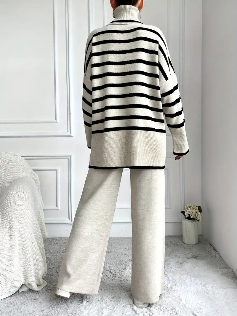 Modisches Strickanzug-Set Frauen