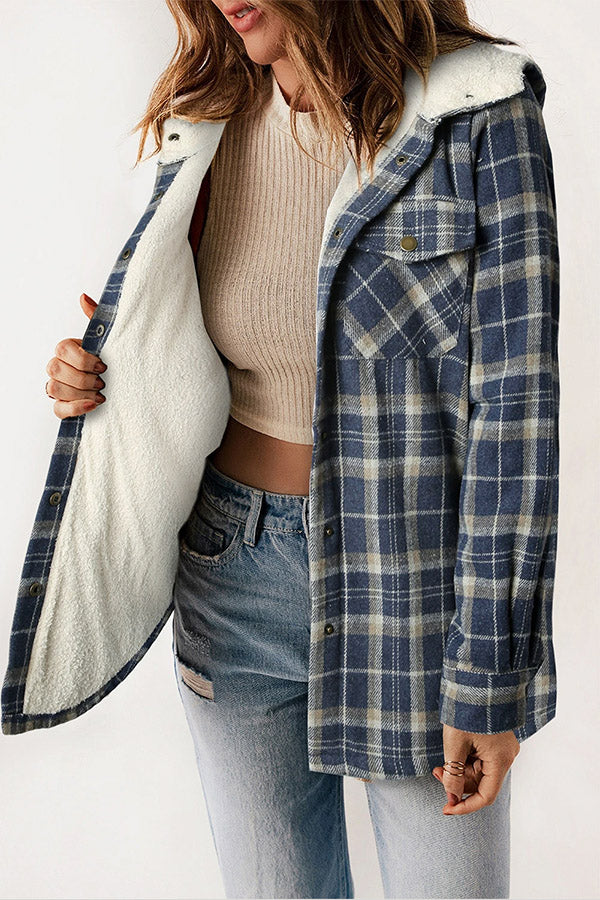 Weiche Sherpa Jacke Damen Kapuzenjacke