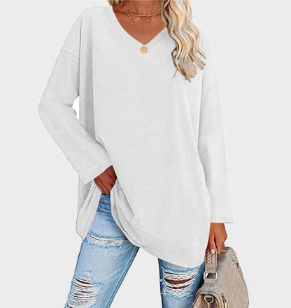 Stylischer Langarm Pullover Elegantes Alltagsoutfit