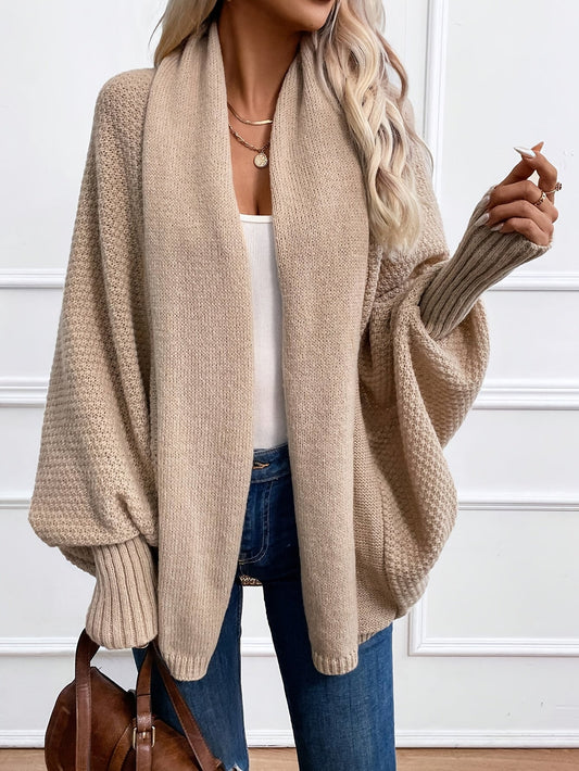 Elegante Damenstrickjacke Kaschmir Langarm Winter - IdealeKleiden