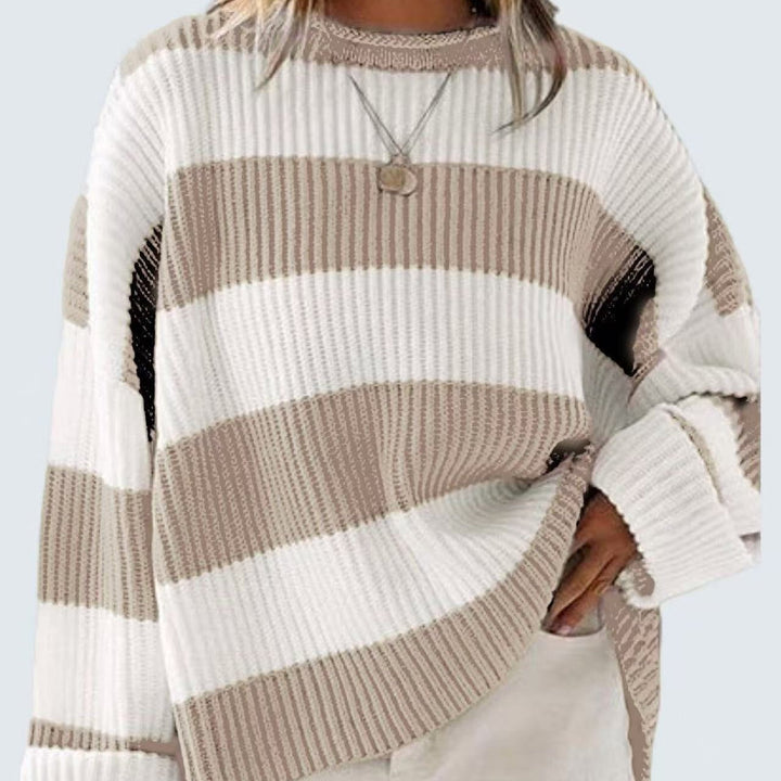 Streifenpullover Damen Modern Chic