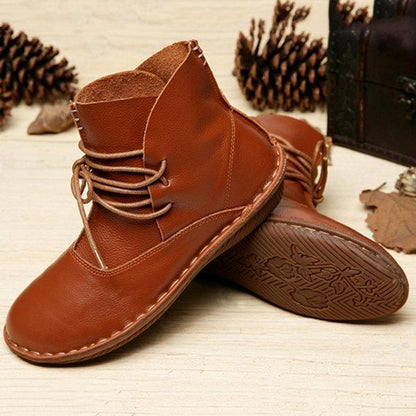 Damenstiefel Leder Elegantes Design