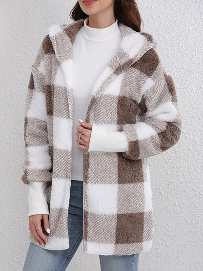 Kapuzenjacke Frauen Lange Ärmel Warm Gemütlich