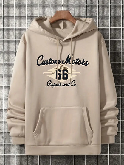 Retro Hoodie Männer Vintage Style