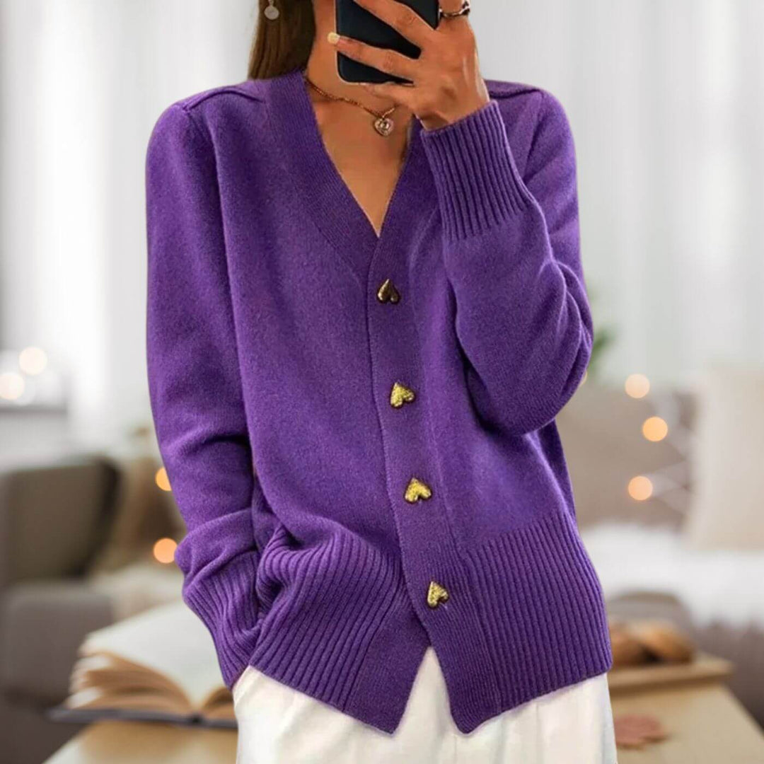 Herzliche Strickjacke Frauen Modisch