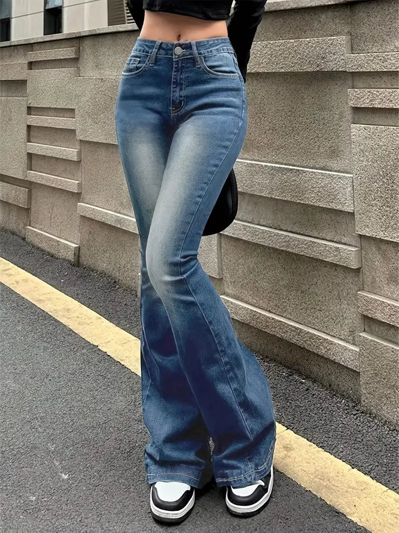 Stylische Damenjeans Vintage-Optik