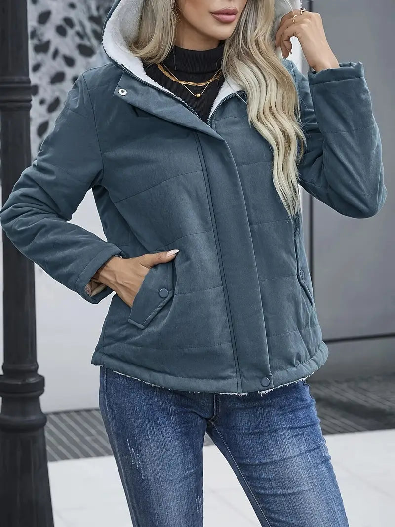 Steppjacke Damen Warm Reißverschluss