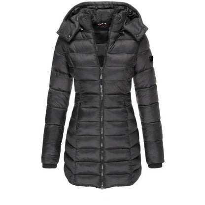 Stylische Steppjacke Slim Fit Kapuze - IdealeKleiden