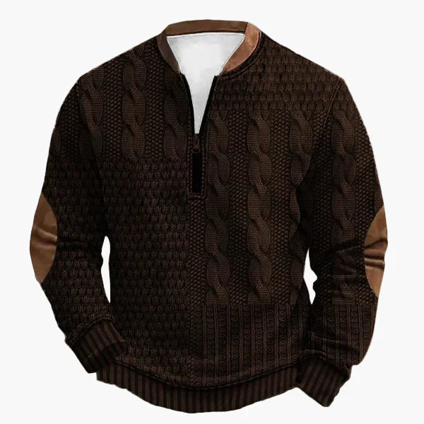 Strickpullover Herbst Winter Zopfmuster