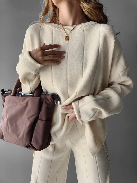 Weiche Strickpullover Damen Modell - IdealeKleiden