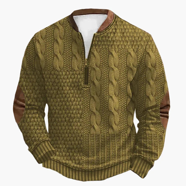 Strickpullover Herbst Winter Zopfmuster