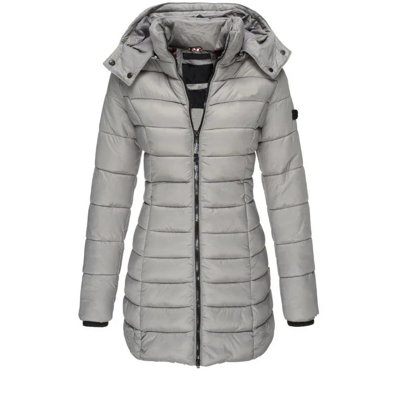 Stylische Steppjacke Slim Fit Kapuze