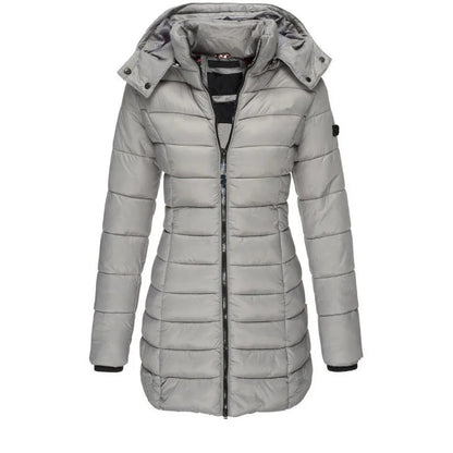 Schicke Steppjacke Mit Kapuze Slim Fit