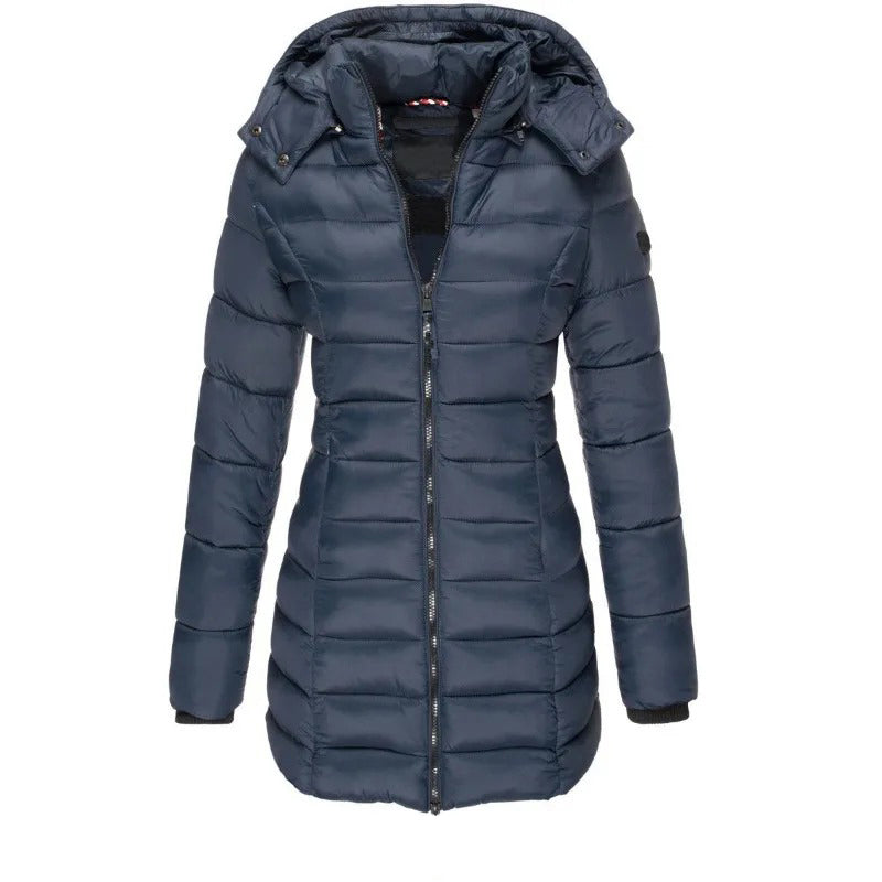 Stylische Steppjacke Slim Fit Kapuze