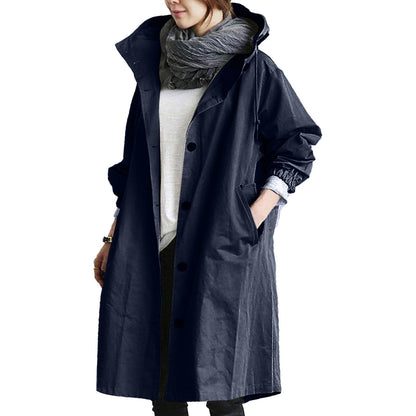 Wasserdichte Regenjacke Damen Lang