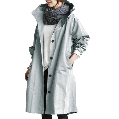 Wasserdichte Regenjacke Damen Lang