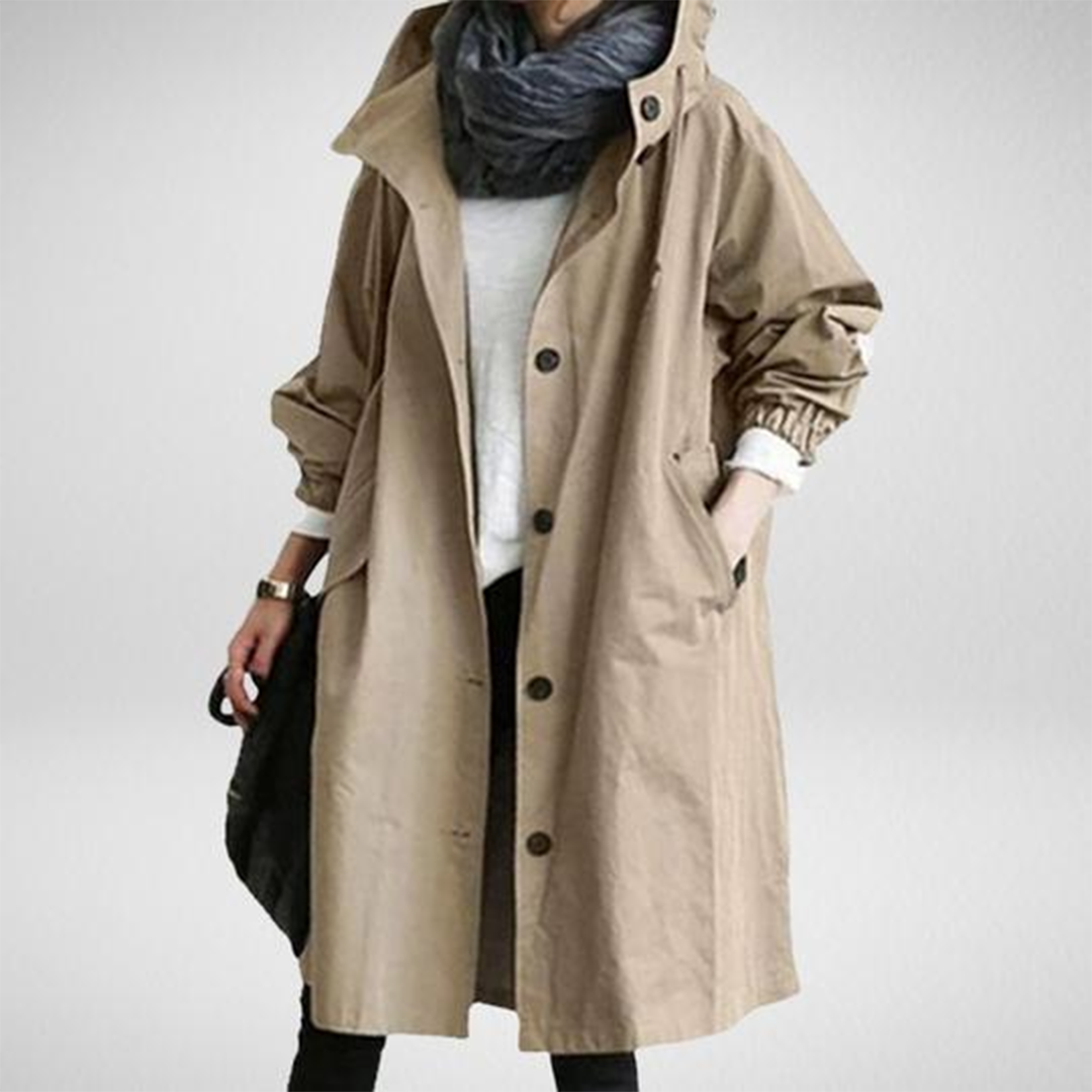 Wasserdichte Regenjacke Damen Lang