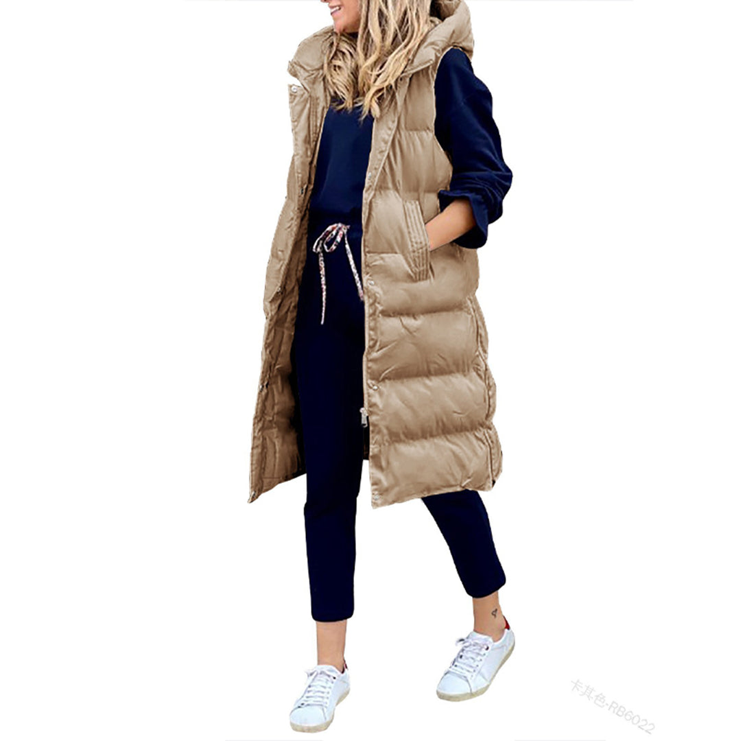 Ärmellose Herbstjacke Damen Mode