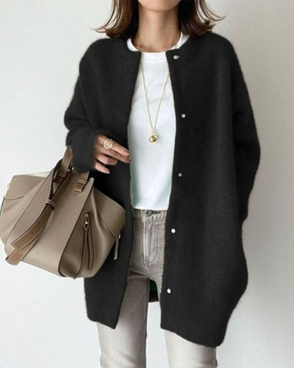 Damenschal Cardigan Weich Wollig