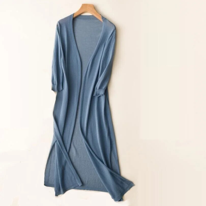 Langer Strickcardigan Damen Alyssa - IdealeKleiden